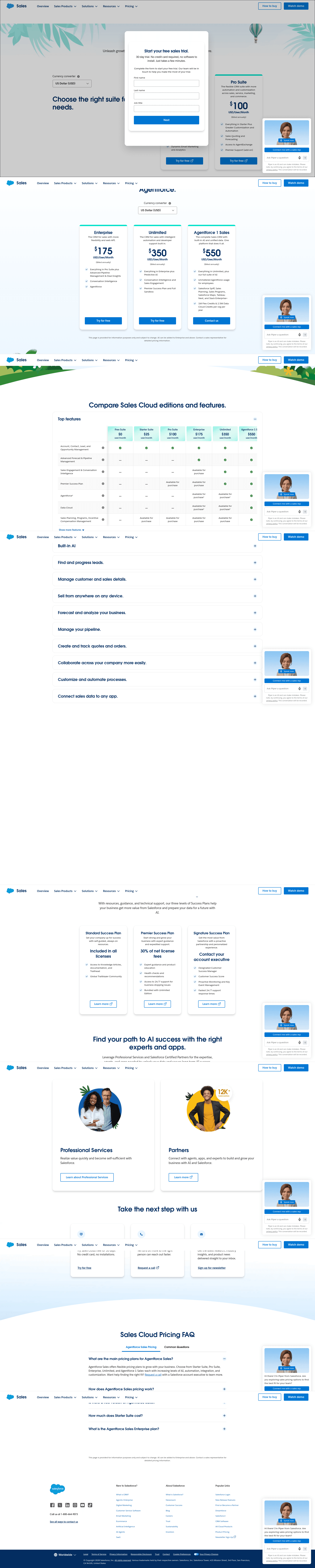 Screenshot of salesforce.com taken on August 4, 2026