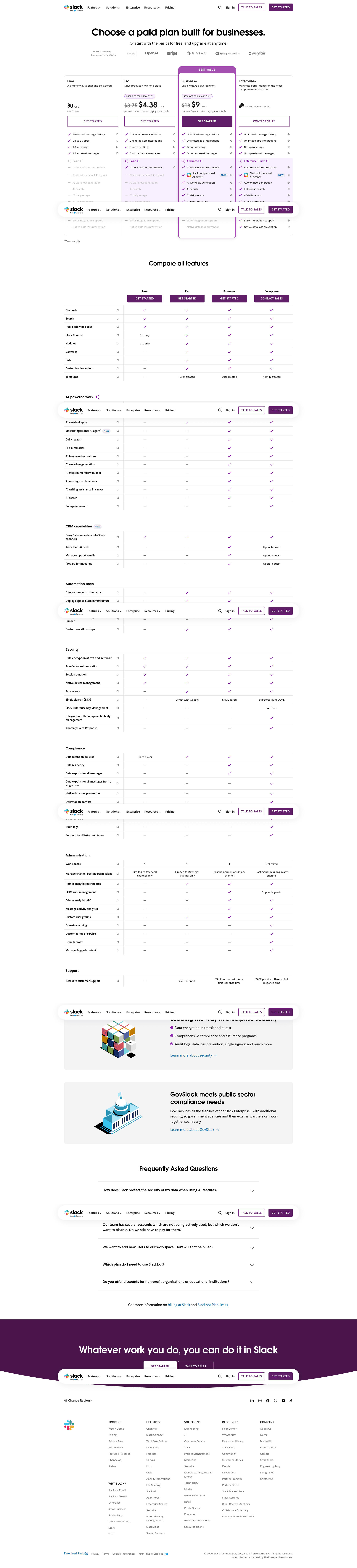 Screenshot of slack.com taken on August 4, 2026