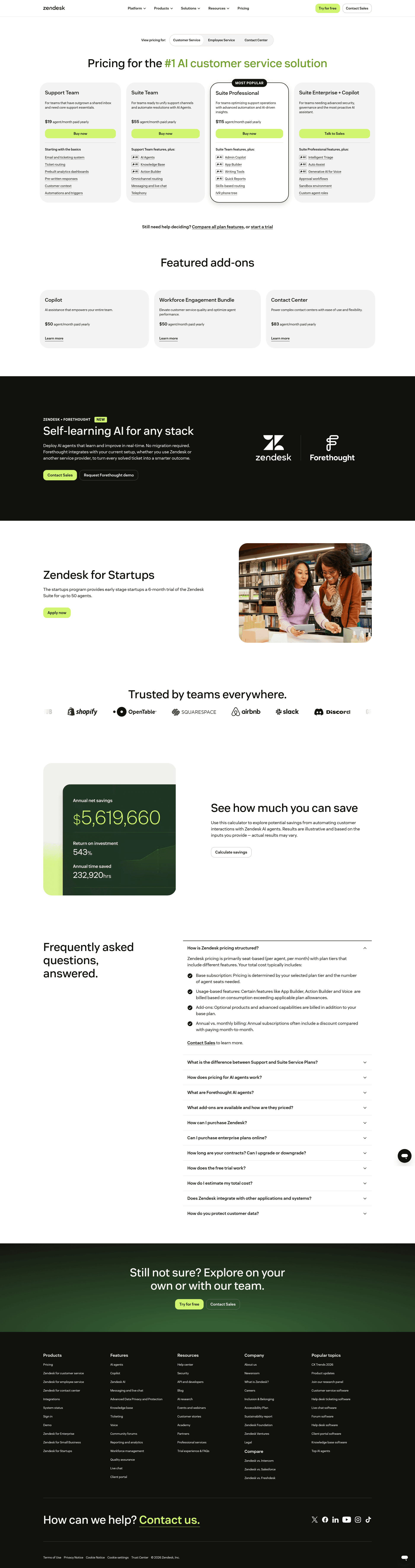 Screenshot of zendesk.com taken on August 2, 2026